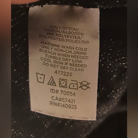 LOFT 3/4 Sleeve Black & White Floral Stitch Pattern Blouse Women's Large Top. - Picture 10 of 10